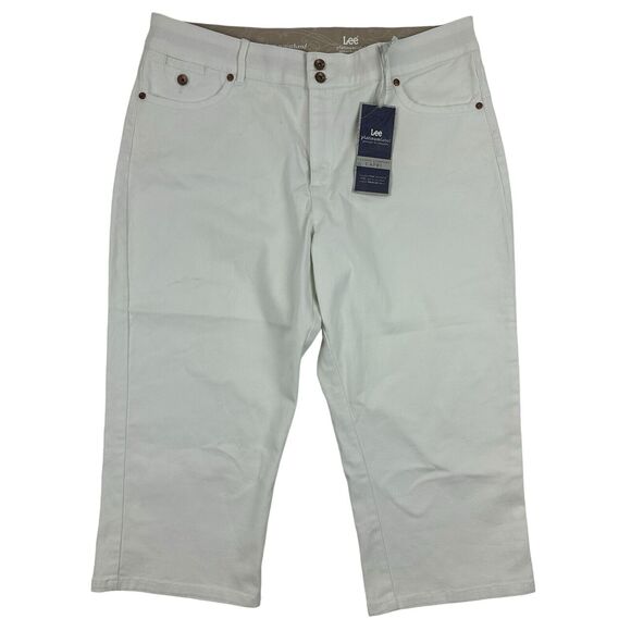 NWT Lee Platinum Label Premium Fit Classic Comfort Capri Jeans Sz 18 Medium - Picture 1 of 12